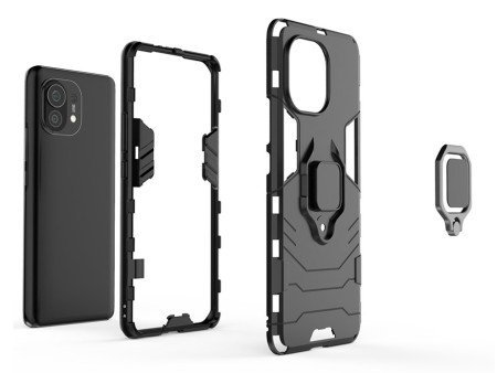 POWERTECH Θήκη Ring Armor MOB-1712 για Xiaomi Mi 11, μπλε