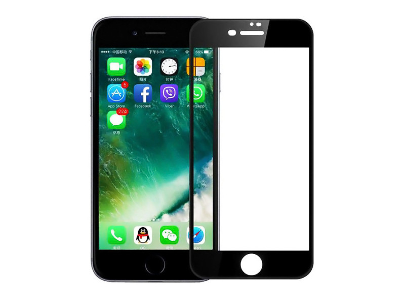 POWERTECH Tempered Glass 5D Full Glue TGC-0233 για iPhone 7 Plus, μαύρο