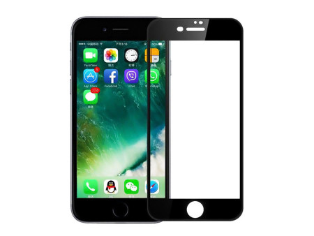 POWERTECH Tempered Glass 5D Full Glue για iPhone 8 Plus, Black