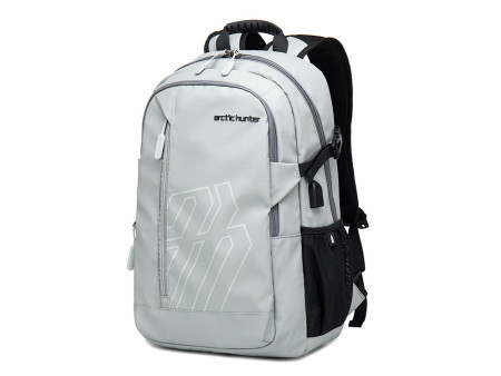 ARCTIC HUNTER τσάντα πλάτης B00387 με θήκη laptop 15.6", 26L, USB, γκρι