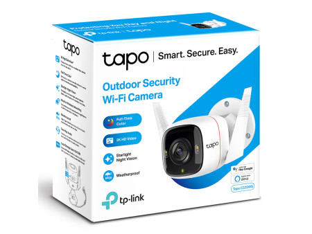 TP-LINK smart camera Tapo-C320WS, 2K QHD, outdoor, two-way audio, V. 1.0