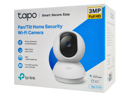 TP-LINK smart camera Tapo-C210, Full HD, Pan/Tilt, two-way audio, V. 1.0