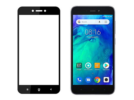 POWERTECH Tempered Glass 5D Full Glue για Xiaomi Redmi Go, Black