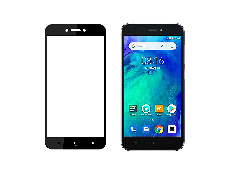 POWERTECH Tempered Glass 5D Full Glue για Xiaomi Redmi Go, Black