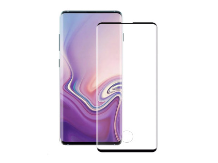 POWERTECH Tempered Glass 3D Half Glue, Samsung S10, μαύρο