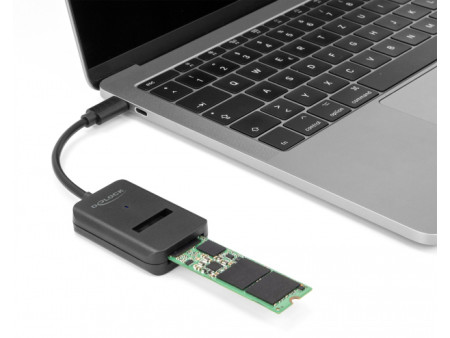 DELOCK αντάπτορας USB-C σε M.2 NVMe PCIe/SATA SSD 64198, 10Gbps