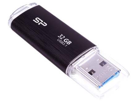 SILICON POWER USB Flash Drive Blaze B02, 32GB, USB 3.2, μαύρο