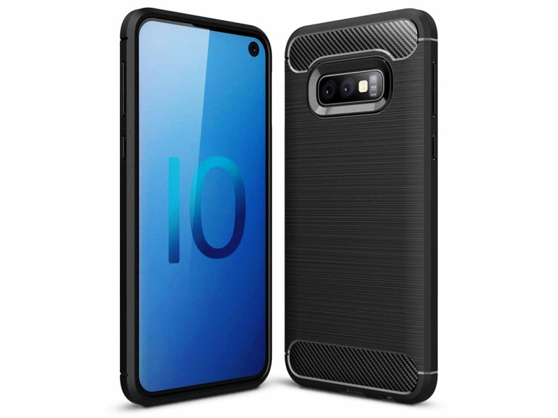 POWERTECH Θήκη Carbon Flex MOB-1254 για Samsung Galaxy S10e, μαύρη