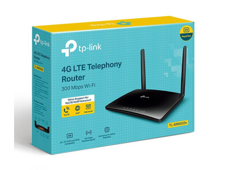 TP-LINK Wireless N Telephony Router TL-MR6500V, 4G LTE, 300Mbps, V. 1.20