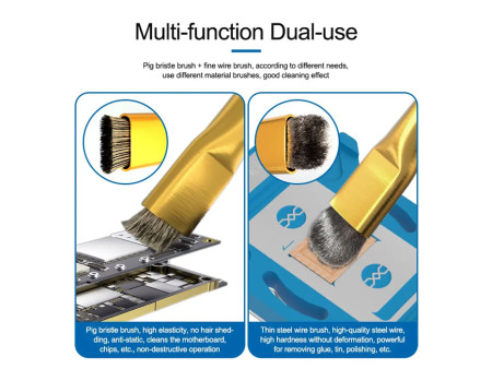 SUNSHINE εργαλείο καθαρισμού SS-022D για επισκευές κινητών, 2x βούρτσες