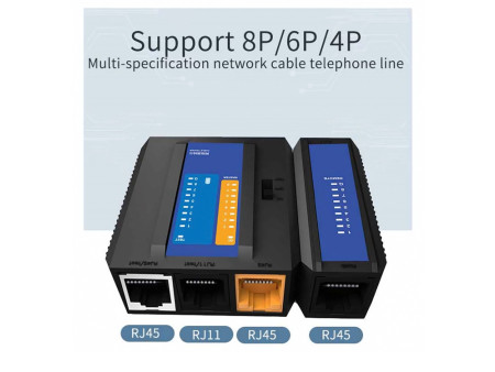 ORICO tester καλωδίων TXJ004, δικτύου 4P/8P & τηλεφώνου 2P/4P/6P