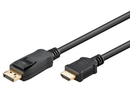 GOOBAY καλώδιο DisplayPort σε HDMI 64838, 4K/30Hz, 5m, μαύρο