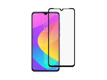 POWERTECH Tempered Glass 5D Full Glue, Xiaomi Mi CC9 Qualcomm, μαύρο