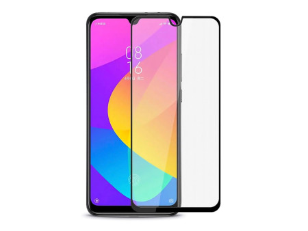 POWERTECH Tempered Glass 5D, Full Glue, Xiaomi Mi A3, μαύρο