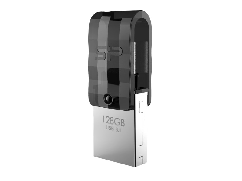 SILICON POWER Dual USB Flash Drive C31, USB 3.2 & USB-C, 128GB, μαύρο