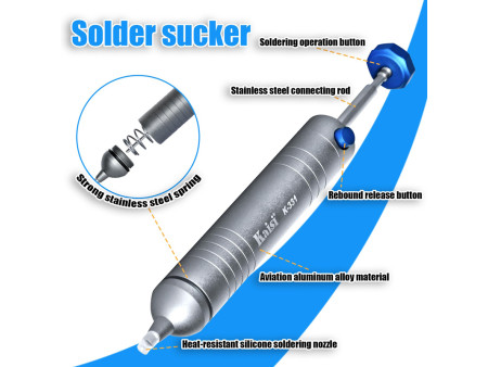 KAISI desoldering pump K-331, μεταλλικό, 173mm