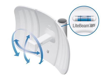 UBIQUITI LiteBeam M5 airMAX CPE Access Point LBE-M5-23, 23dBi, 5GHz