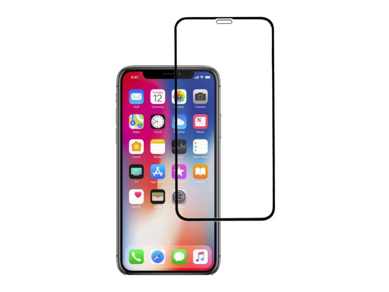 POWERTECH Tempered Glass 5D, Full Glue, iPhone 11 Pro Max, μαύρο