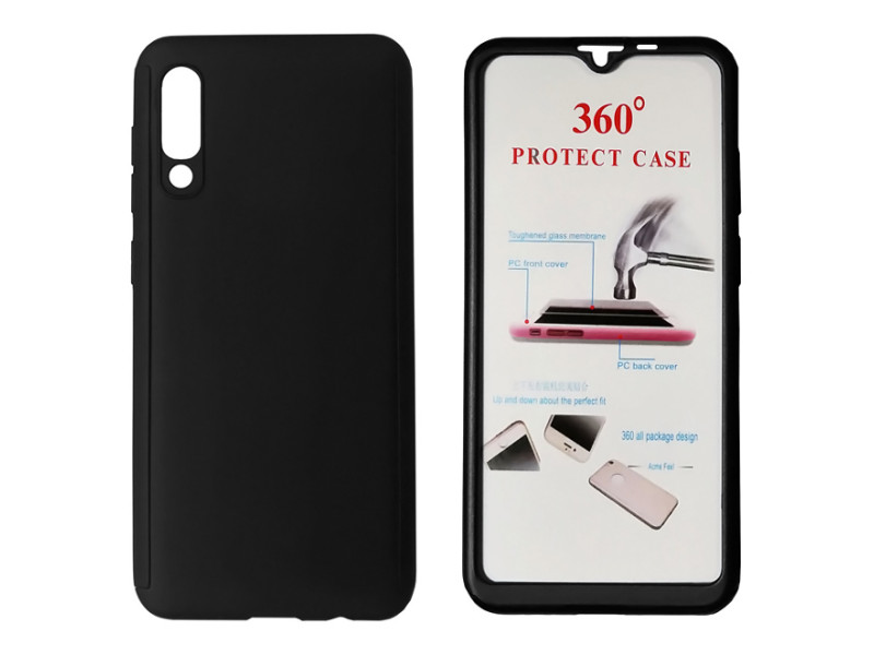 POWERTECH Θήκη Body 360° με Tempered Glass για Xiaomi Mi 9, μαύρη