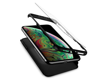 POWERTECH Θήκη Body 360° με Tempered Glass για Xiaomi Mi 9, μαύρη