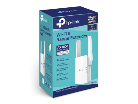 TP-LINK range extender RE605X, AX1800 dual band, WiFi 6, mesh, Ver 2.0