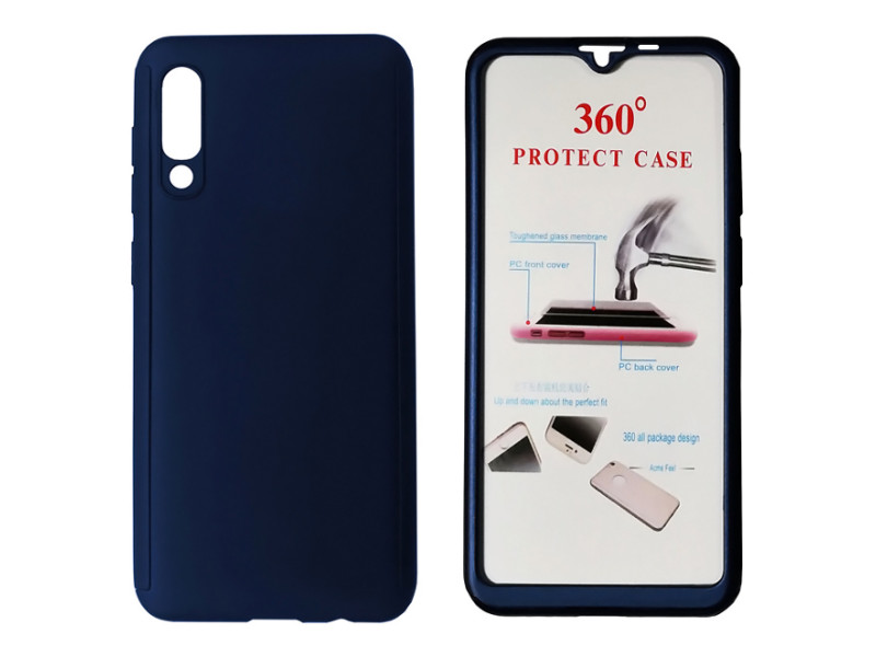 POWERTECH Θήκη Body 360° με Tempered Glass για Xiaomi Mi 9, μπλε