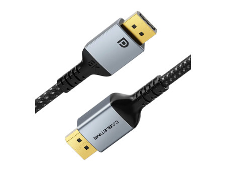 CABLETIME καλώδιο DisplayPort CT-DP8K, 32.4Gbps, 8K/60Hz, 1m, μαύρο