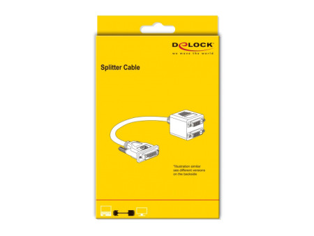 DELOCK HDMI splitter 65226 με Ethernet, 2 σε 1, 1080p, μαύρο