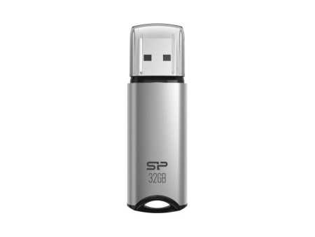 SILICON POWER USB Flash Drive Marvel M02, 32GB, USB 3.2, γκρι