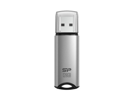 SILICON POWER USB Flash Drive Marvel M02, 128GB, USB 3.2, γκρι