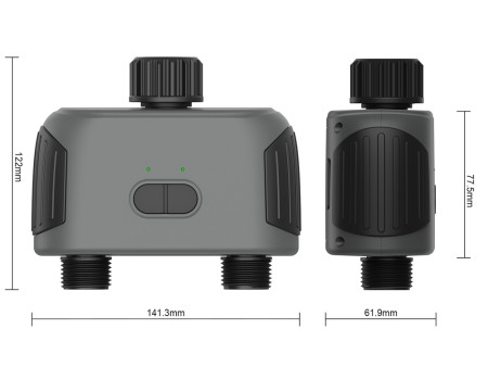 INHOCON smart προγραμματιστής ποτίσματος SGW02 2 θέσεων, Bluetooth, IP55