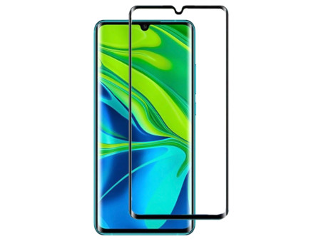 POWERTECH Tempered Glass 3D, Full Glue, Xiaomi Mi Note 10/10 Pro, μαύρο