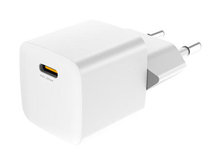 POWERTECH φορτιστής τοίχου PT-1223, USB-C, 20W, λευκός