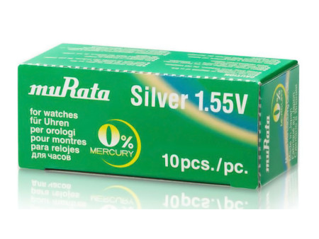 MURATA μπαταρία Silver Oxide για ρολόγια SR920SW, 1.55V, No371, 10τμχ