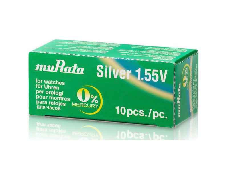 MURATA μπαταρία Silver Oxide για ρολόγια SR920SW, 1.55V, No371, 10τμχ