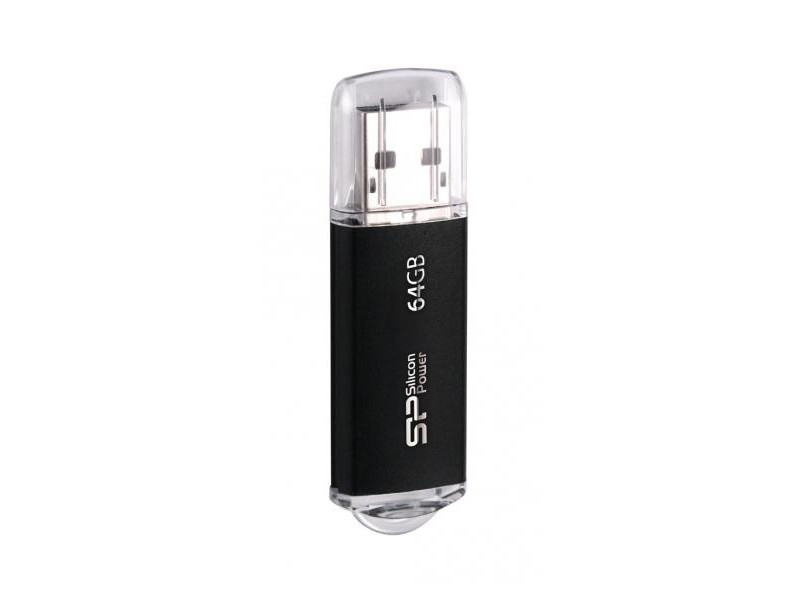 SILICON POWER USB Flash Drive Ultima II-I, 64GB, USB 2.0, μαύρο