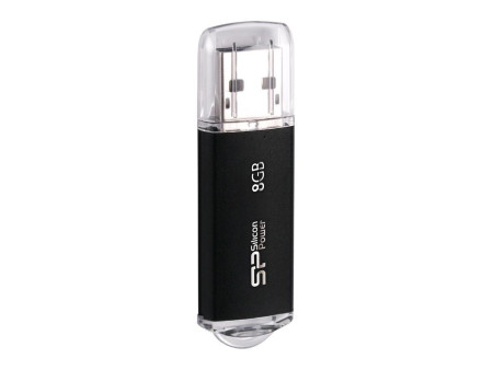 SILICON POWER USB Flash Drive Ultima II-I, 8GB, USB 2.0, μαύρο