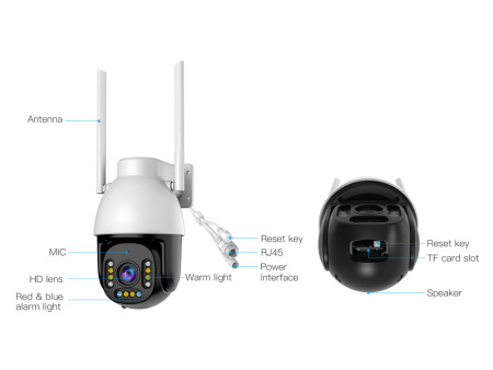 VSTARCAM smart κάμερα CS611Q-UV, 4MP, Wi-Fi, PTZ, SD