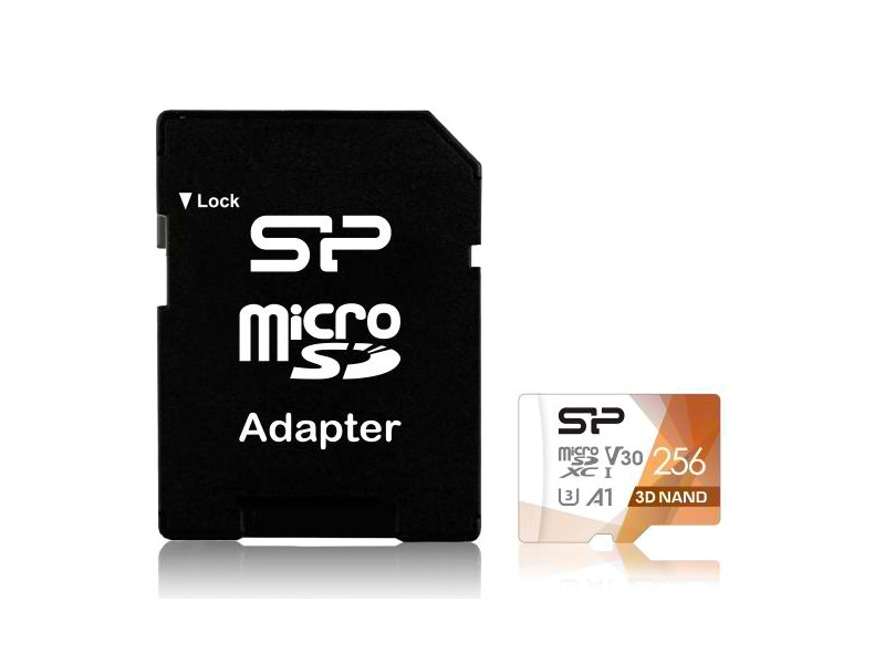 SILICON POWER κάρτα μνήμης microSDXC Superior Pro, 256GB, Class 10 UHS-I U3 A1 V30