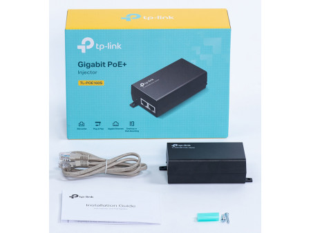 TP-LINK Gibagit PoE+ Injector TL-POE160S, 802.3af/at