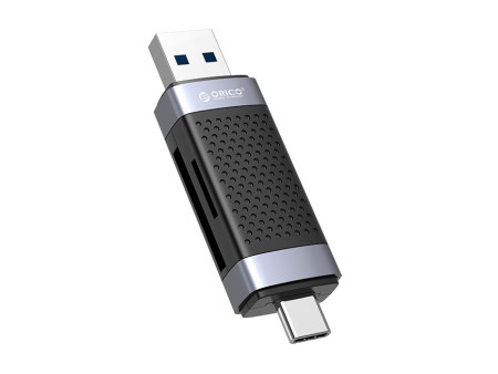 ORICO card reader CD2D-AC3 για SD & Micro SD, USB-C & USB 3.0, μαύρο