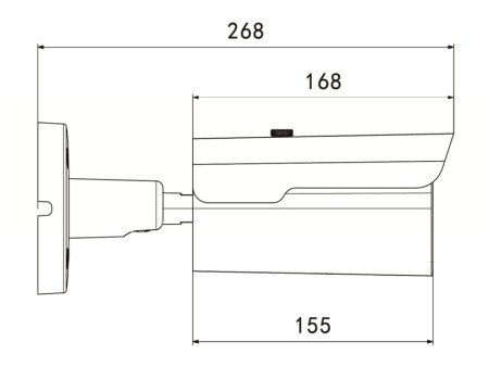 LONGSE IP κάμερα BMMBGC200WH, 2.8mm, 2MP, αδιάβροχη IP67, PoE