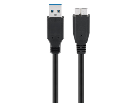 GOOBAY καλώδιο USB 3.0 σε USB 3.0 micro Τype B 95026, 1.8m, μαύρο