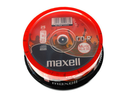 MAXELL CD-R music XL-II 80min/700MB, cake box 25τμχ