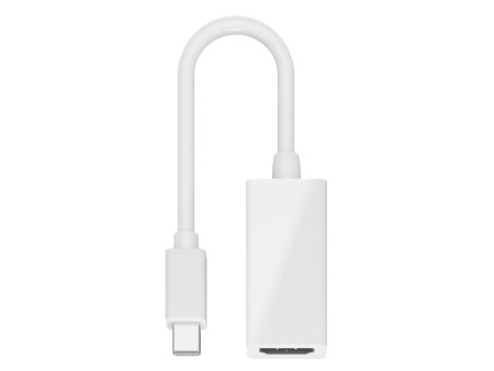 GOOBAY καλώδιο mini DisplayPort σε HDMI θηλυκό 51729, 0.15m, λευκό