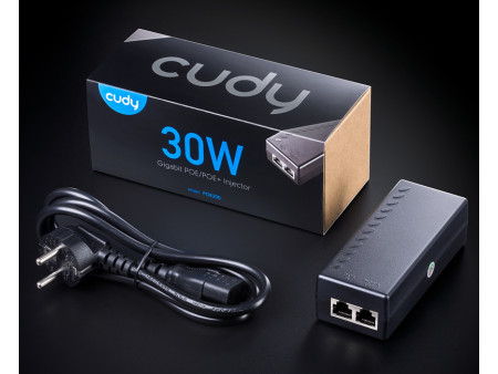 CUDY Gigabit PoE+/PoE injector POE200, 30W