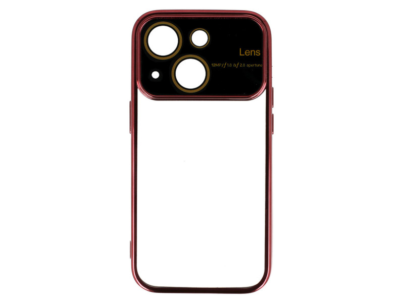 POWERTECH θήκη Electro Lens MOB-1946 για iPhone 15, διάφανη-βυσσινί