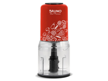 BRUNO πολυκόπτης BRN-0089, 2 ταχύτητες, 400W, 500ml, 4 λεπίδες, κόκκινος