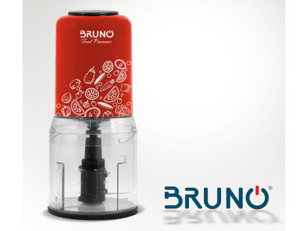 BRUNO πολυκόπτης BRN-0089, 2 ταχύτητες, 400W, 500ml, 4 λεπίδες, κόκκινος