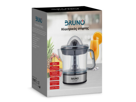 BRUNO ηλεκτρικός στίφτης BRN-0095 με χωρητικότητα 700ml, 40W, inox-μαύρο